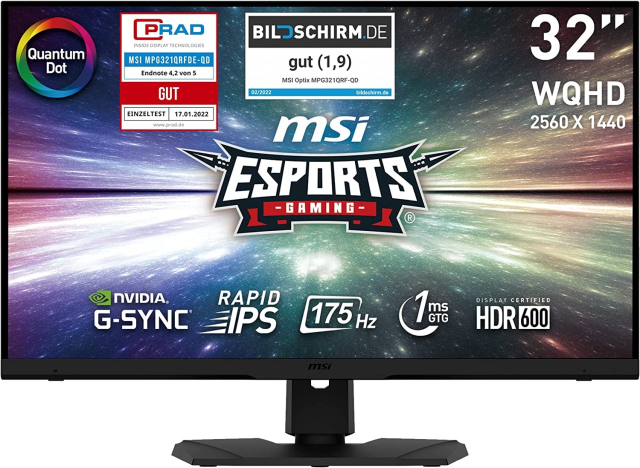 [16/08/2022] MSI Optix MPG321QRFDE QD 32 Zoll 2K Quantum Dot Gaming Monitor