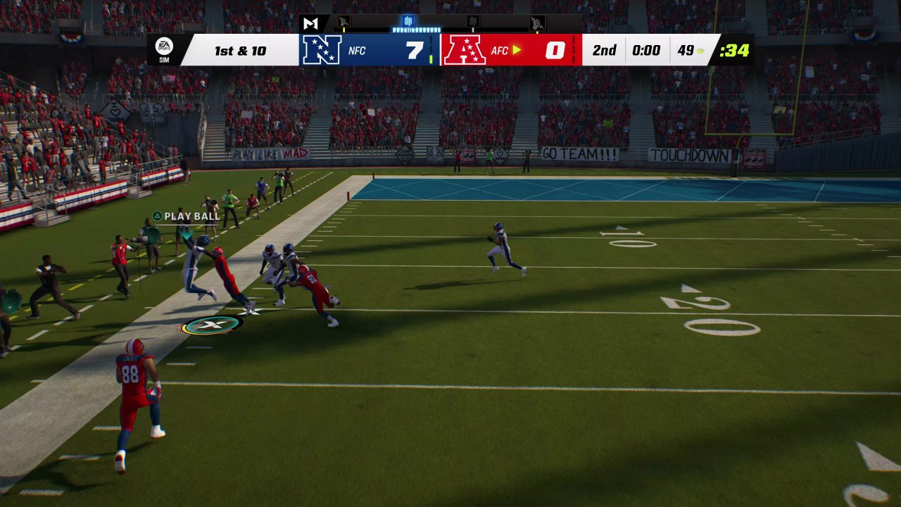 [19/08/2022] Contested Catches sehen in Madden NFL 23 nochmal spektakulärer aus, dank 3500 neuer Animationen.