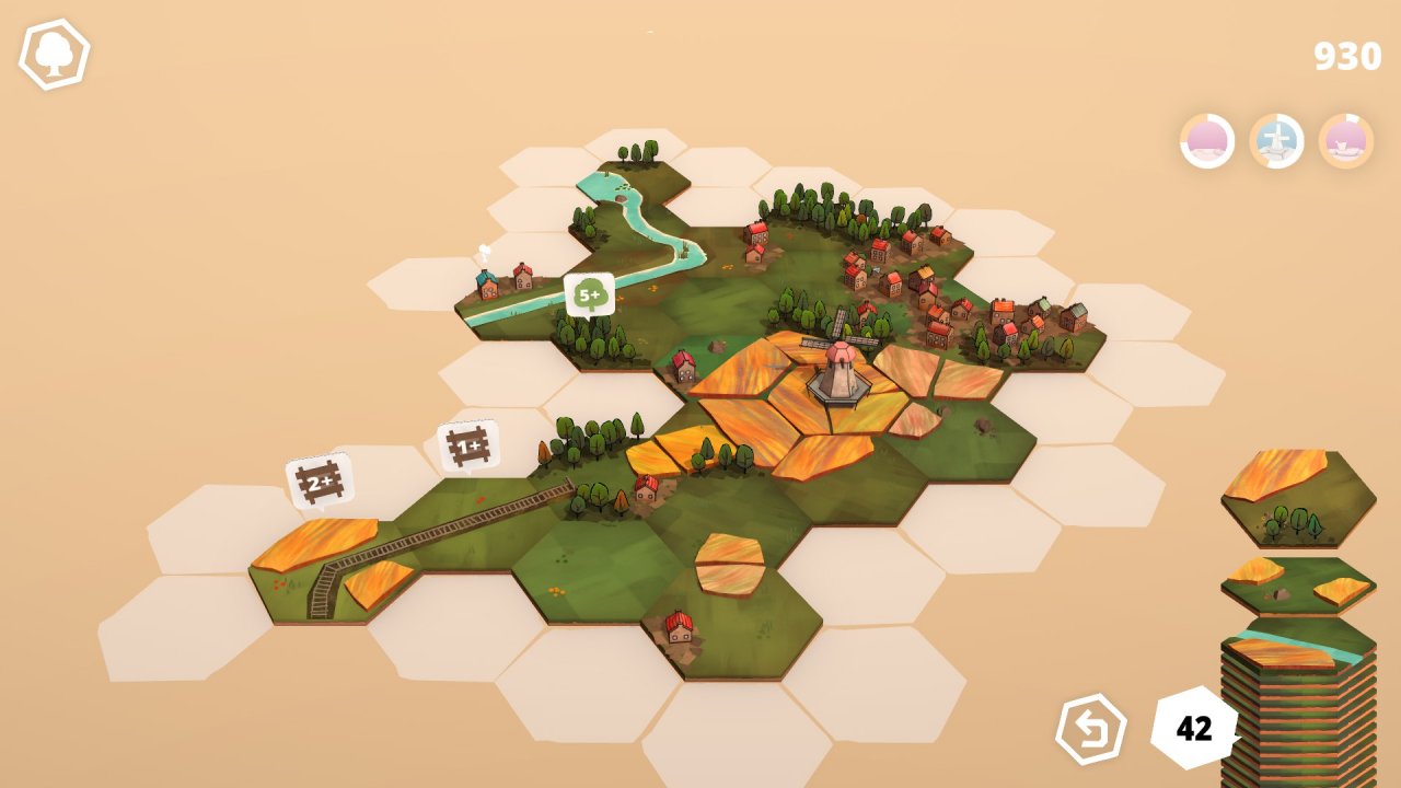 [23/09/2022] Durch seine Gameplay-Mechanik erinnert Dorfromantik nicht ohne Grund an Brettspielklassiker wie Carcassonne.