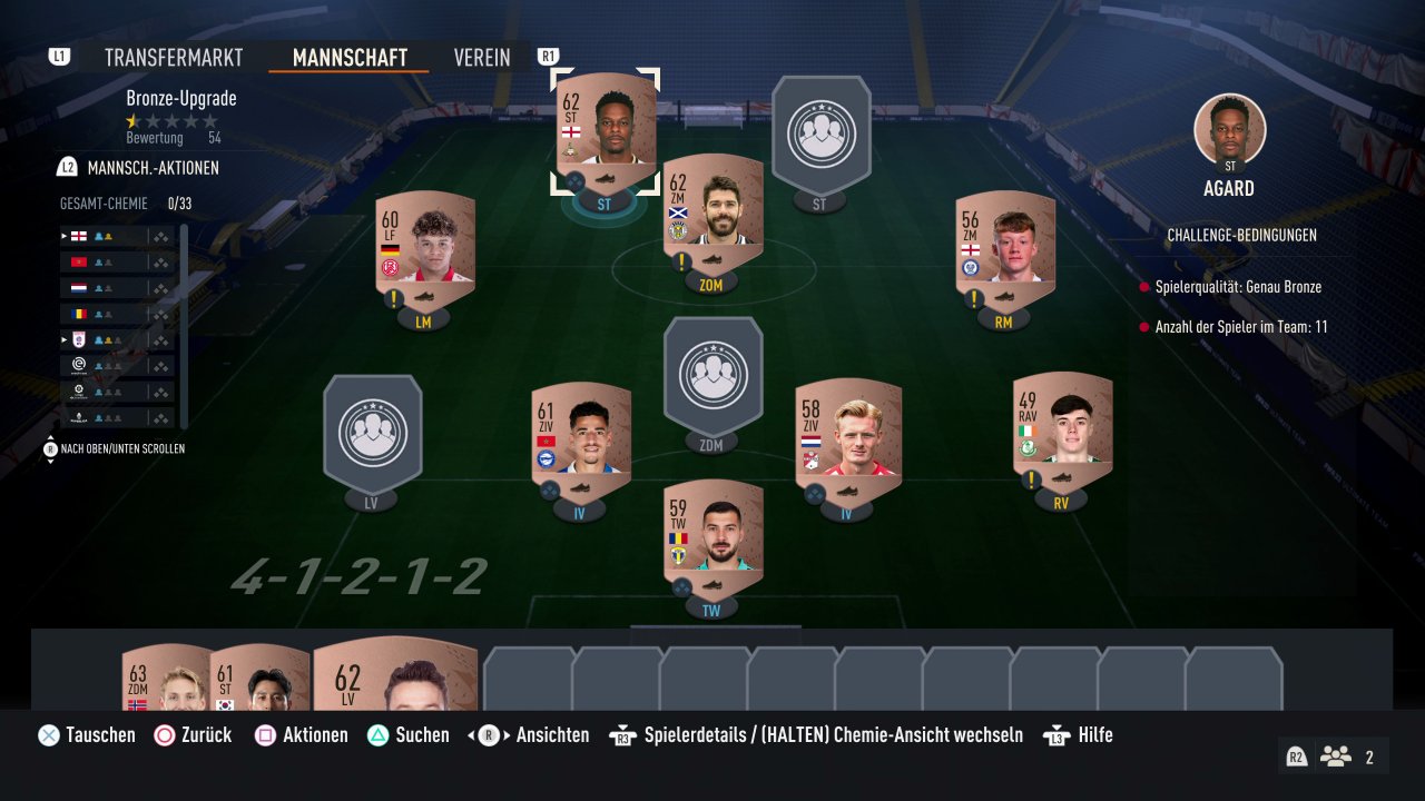 [29/09/2022] In Squad Building Challenges könnt ihr jetzt sogar ZU VIEL Chemie haben. Das macht die Sache natürlich nicht einfacher.