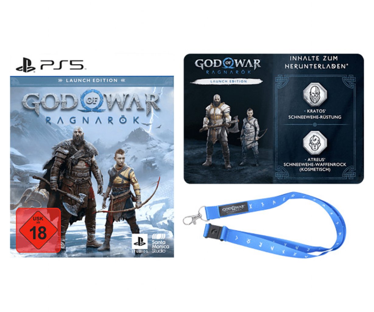 [27/09/2022] Bei Saturn kann man die exklusive God of War Ragnarök Launch Edition inklusive digitalen Bonusinhalten sowie Lanyard im God of War-Design zum regulären Preis vorbestellen.