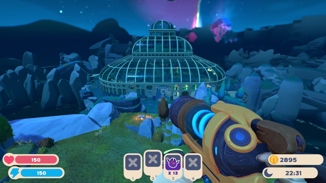[29/09/2022] Unser Konservatorium, also die Basis in Slime Rancher 2, von oben.