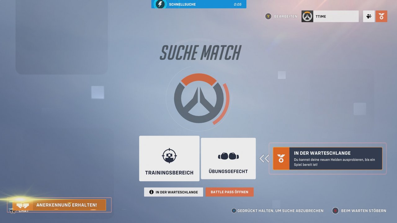 [30/09/2022] Mit gewonnener Anerkennung seiner Mitspieler (unten links) kann man seine Anerkennungsstufe erhöhen. Durch sie bekommt man Battlepass-Punkte und schaltet Gegenstände frei.