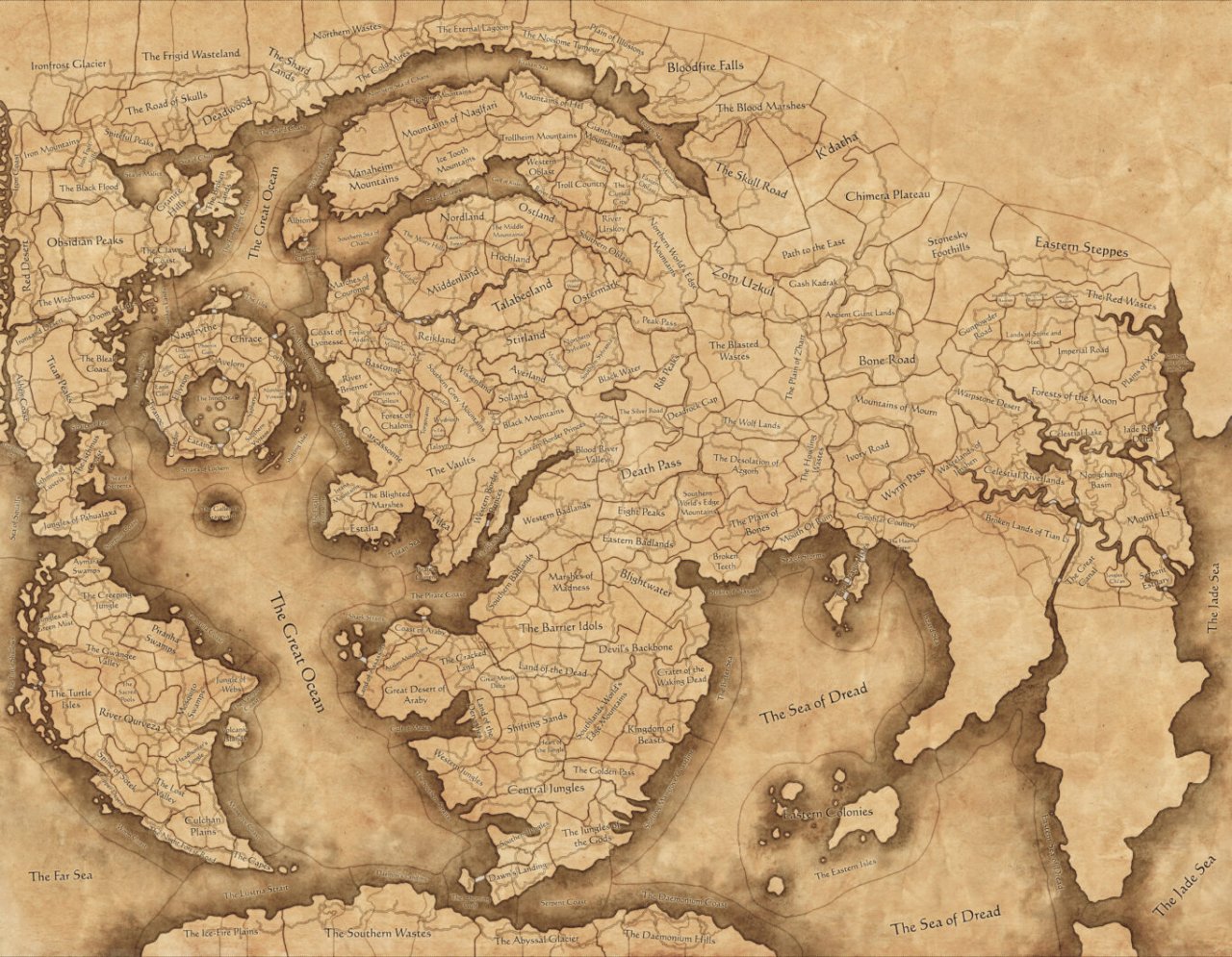 [13/09/2022] Die Kampagnenkarte umfasst jetzt alle Teile des Warhammer-Universums. Vermutlich werden in Zukunft im Nordosten noch einige Gebiete nachgepatcht.