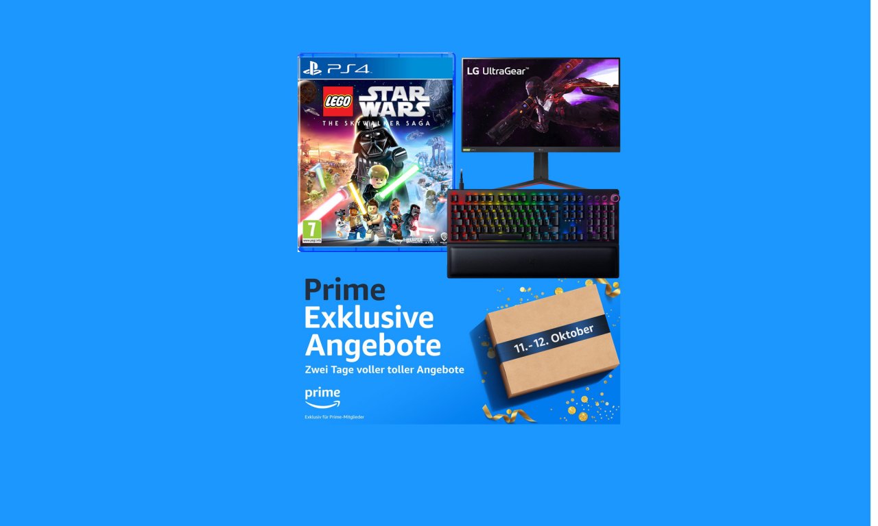 [10/10/2022] Prime Day: Gaming-Monitor, SSD, PS4/PS5-Spiele, TV - geniale Prime Exklusiven Angebote für Gamer
