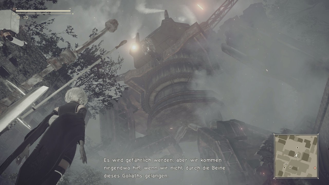 [04/11/2022] Weil hier immer noch Platinum Games am Werk ist, geizt das Spiel nicht mit Action-Setpieces. Manche eurer Gegner sind hunderte Meter groß.&nbsp;
