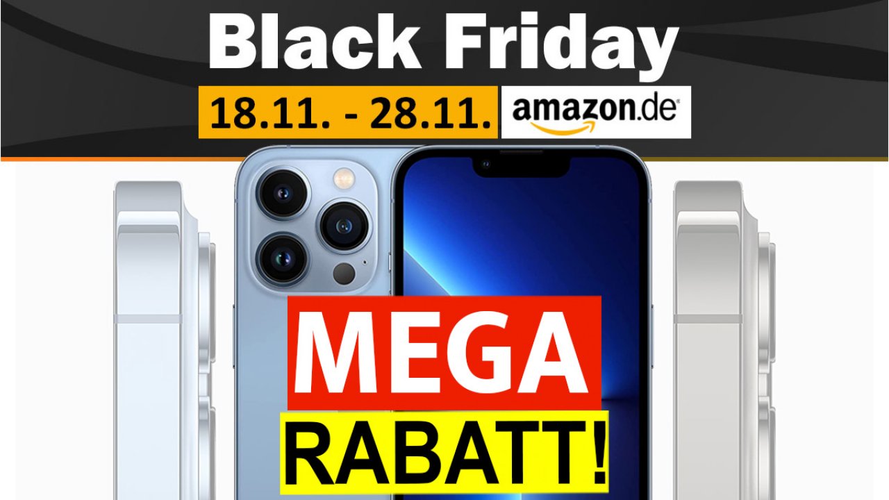 [27/11/2022] Black Friday-Hammer! iPhone 13 Pro 300€ Rabatt - auch Apple iPhone 14 viel günstiger bei Amazon