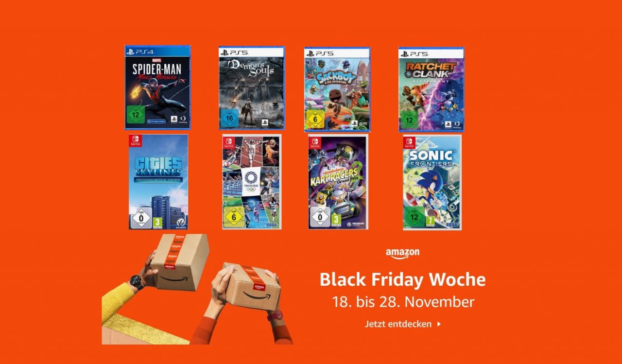 [18/11/2022] Black Friday bei Amazon: Die besten Spiele-Deals zum Start der großen Rabattwoche