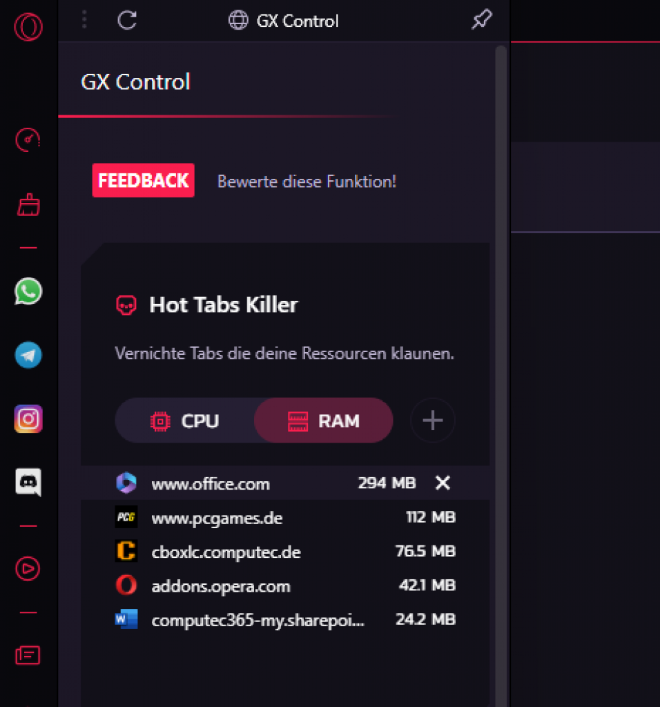 [19/11/2022] Opera GX: Ein Browser für Gamer, mit jeder Menge Schnick-Schnack (2)