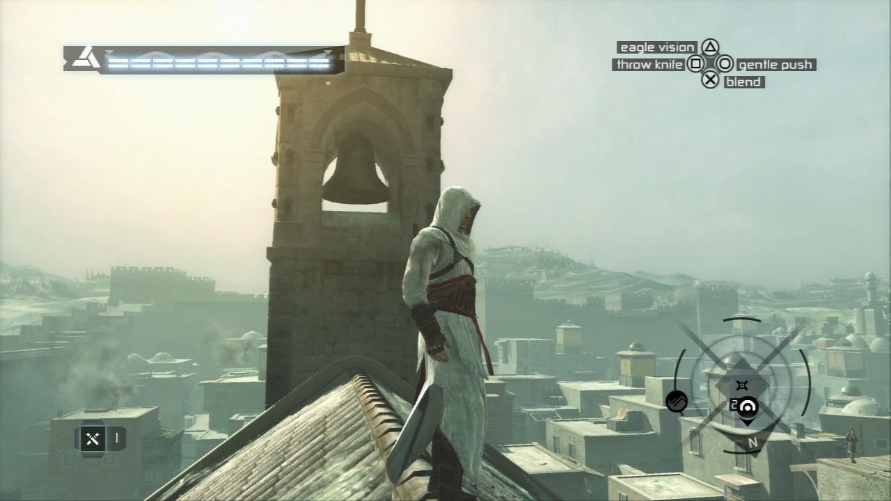 [04/11/2022] Die Sichtweite und die Darstellung der Städte beeindruckte immens. Auch wenn es immer wieder kleinere Grafikfehler gab, so war Assassin’s Creed im Jahr 2007 ein echter Augenschmaus.&nbsp;