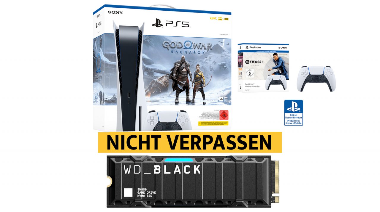 [12/12/2022] PS5 kaufen: Jetzt noch bestellbar - Playstation 5 mit God of War Ragnarök & Top-SSD zum Tiefstpreis