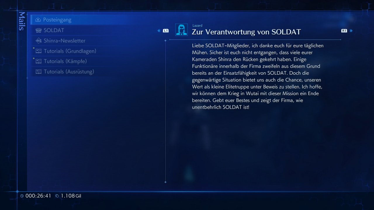 [05/12/2022] Crisis Core: Final Fantasy 7 Reunion im Test: Meisterhaftes Remaster + Video-Review (4)