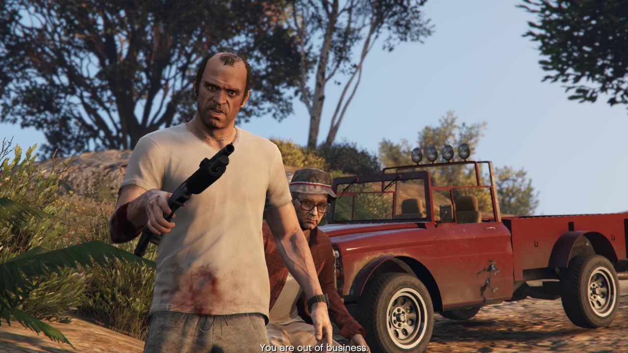 [02/12/2022] Franklin, Michael und Trevor (im Bild): In GTA 5 spielt ihr mit gleich drei Charakteren, mit denen ihr die Missionen meistern könnt. Sie verfügen über Charakterwerte und Spezialfertigkeiten.&nbsp;