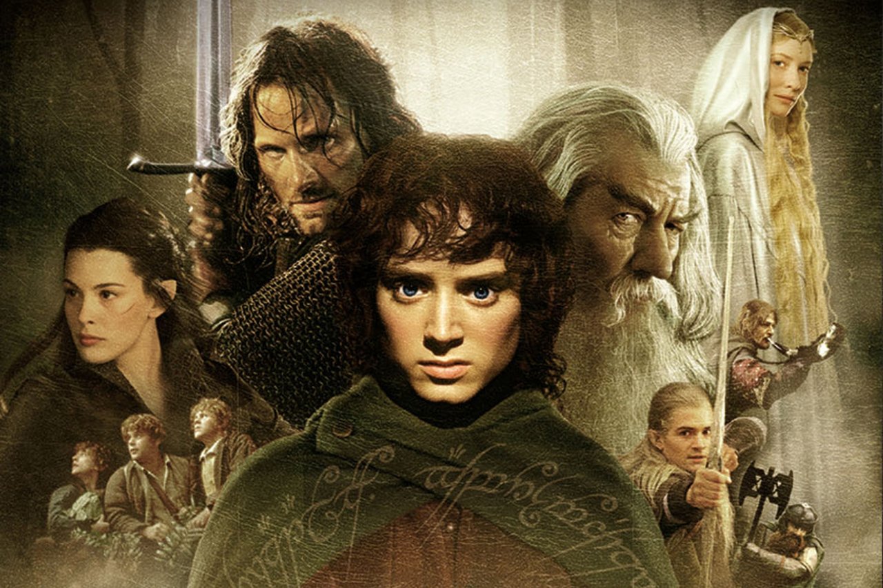 Ausschnitt aus dem Filmplakat zu Der Herr der Ringe: Die Gefährten