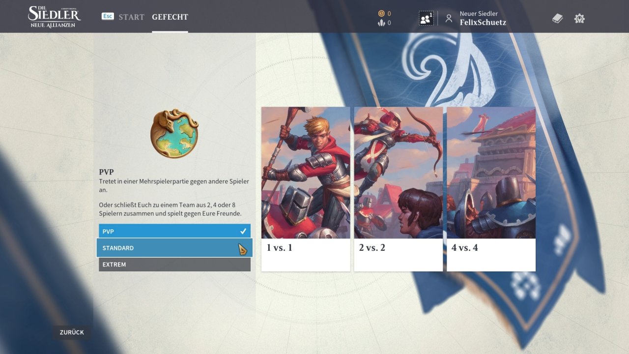 [22/02/2023] Egal ob ihr Gefechte gegen die KI oder im PvP gegen echte Spieler loszieht: Auf typische Optionen müsst ihr verzichten, es gibt nicht mal eine Map-Auswahl.