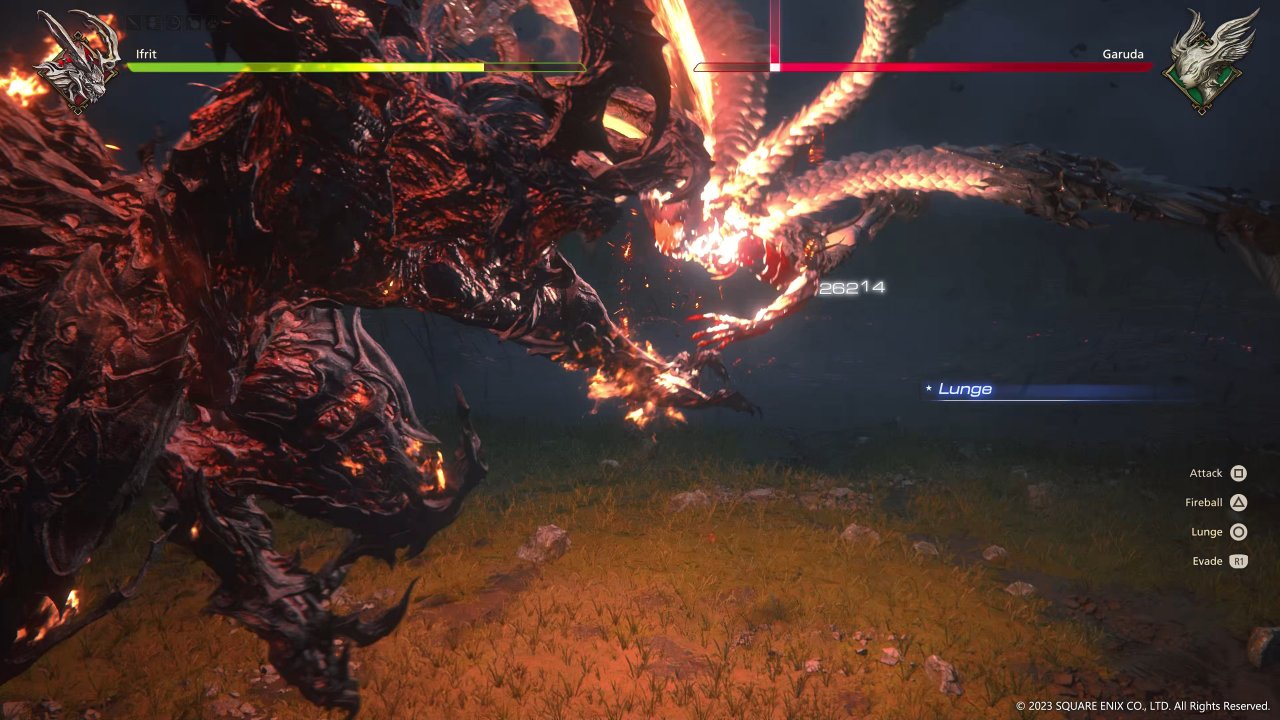 Im zweiten Teil der Demo kämpfen wir mit Ifrit Um Leben und Tod mit Garuda. Ein echtes Highlight!