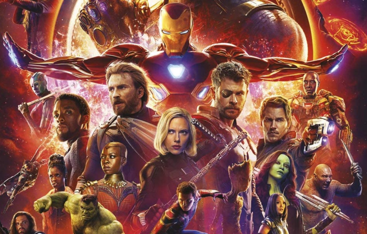 Ausschnitt aus dem Plakat von Marvel's Avengers: Endgame.