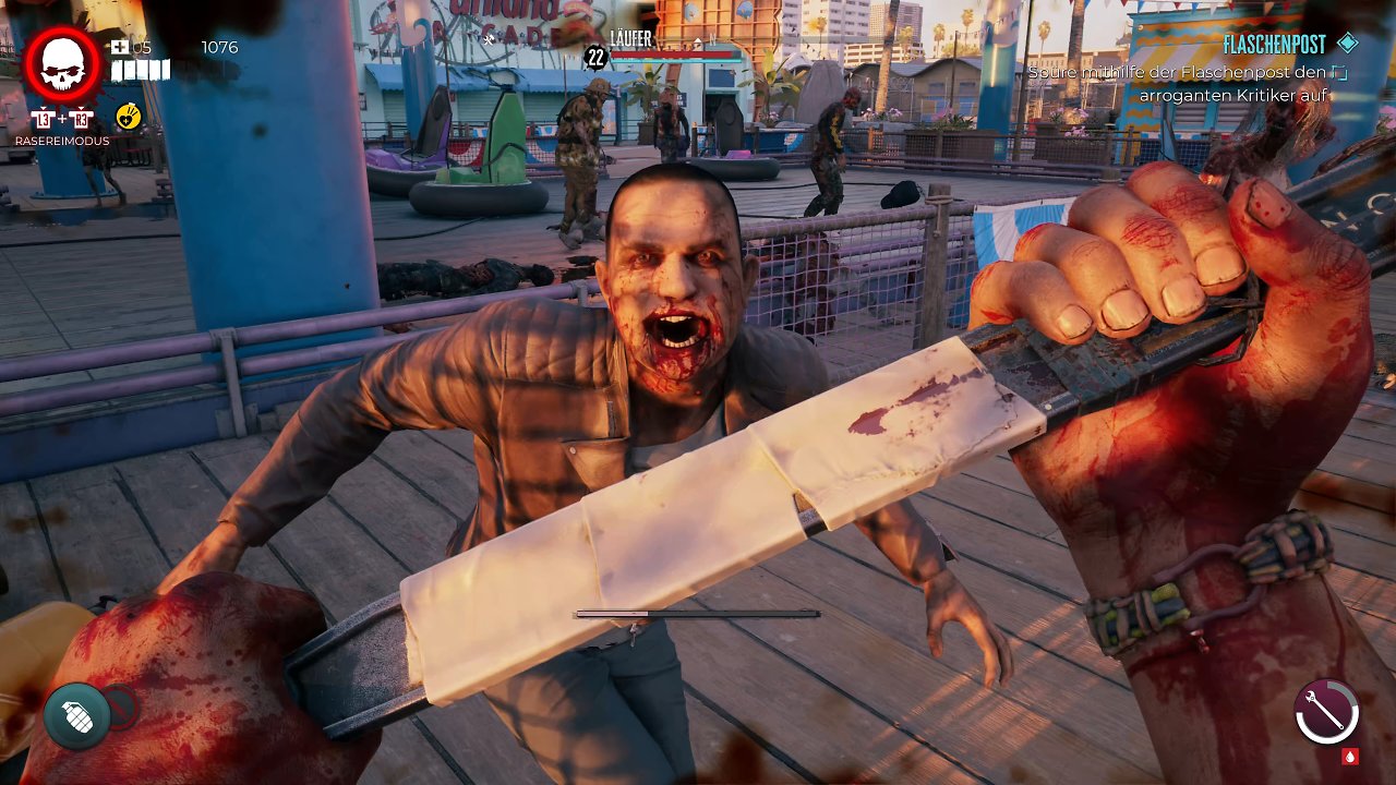 Dead Island 2 ist ein Splatter-Spaß, der sich zur Abwechslung mal nicht an Action-Profis richtet.