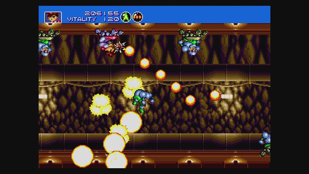 Kampfszene aus Gunstar Heroes