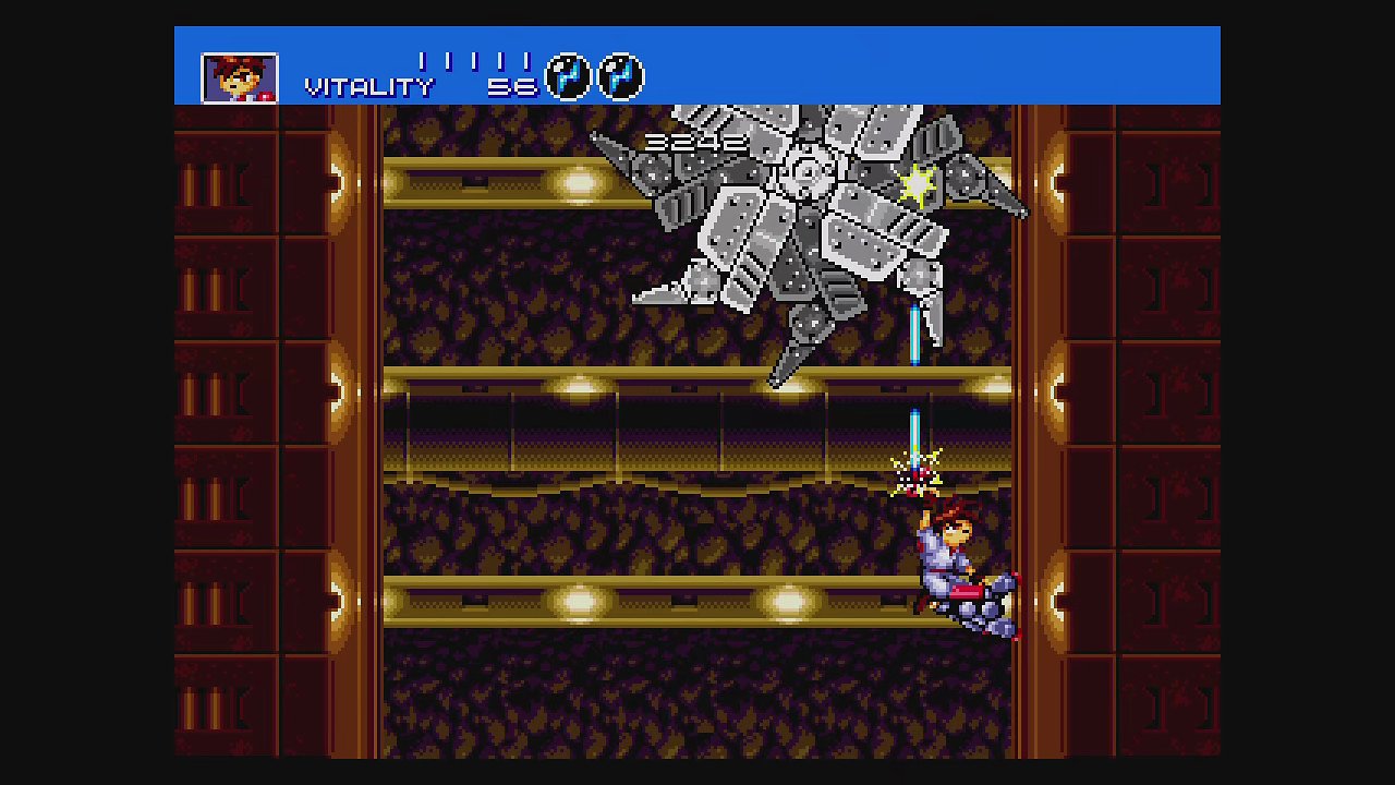 Kampfszene aus Gunstar Heroes
