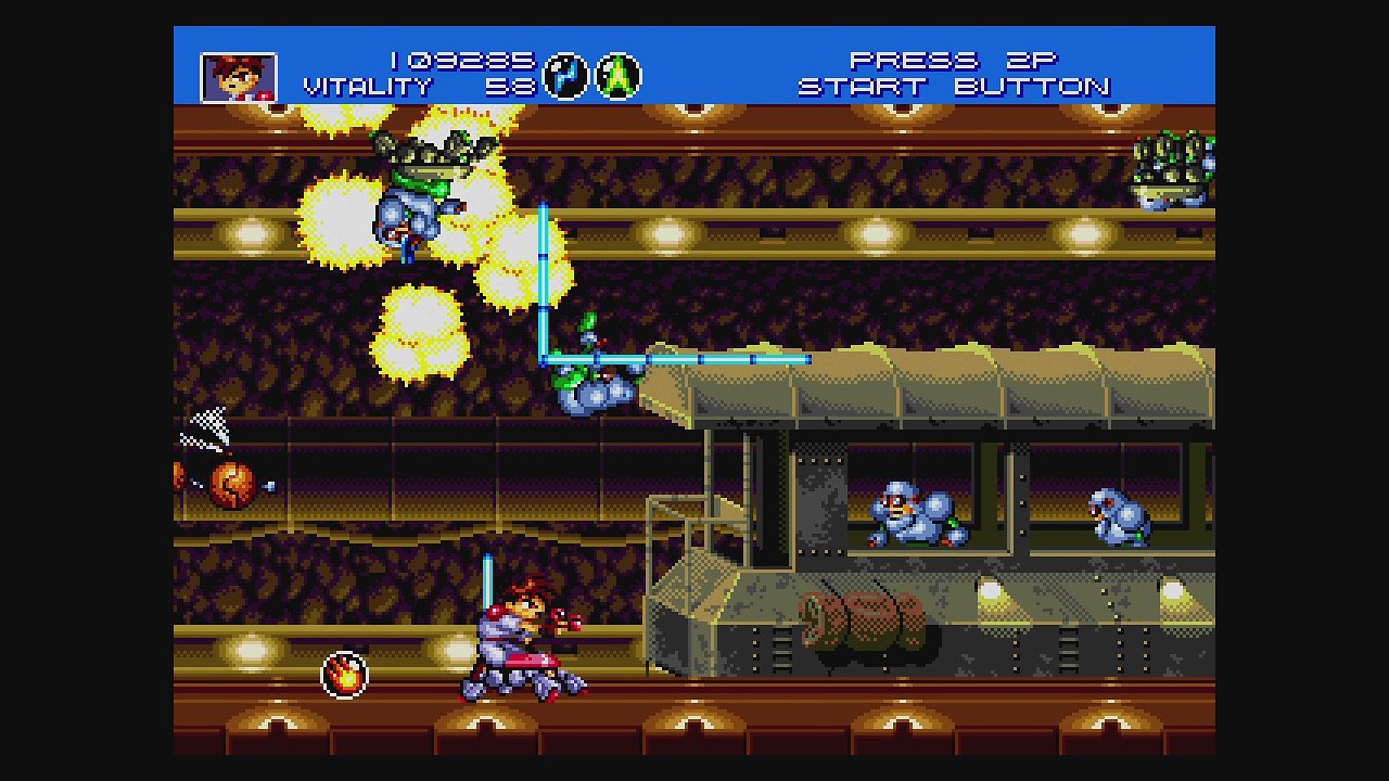 Kampfszene aus Gunstar Heroes