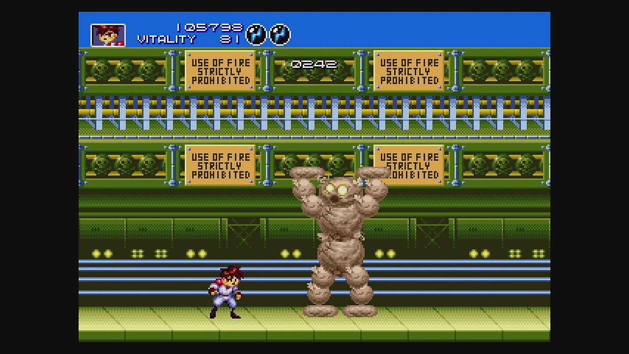 Kampfszene aus Gunstar Heroes
