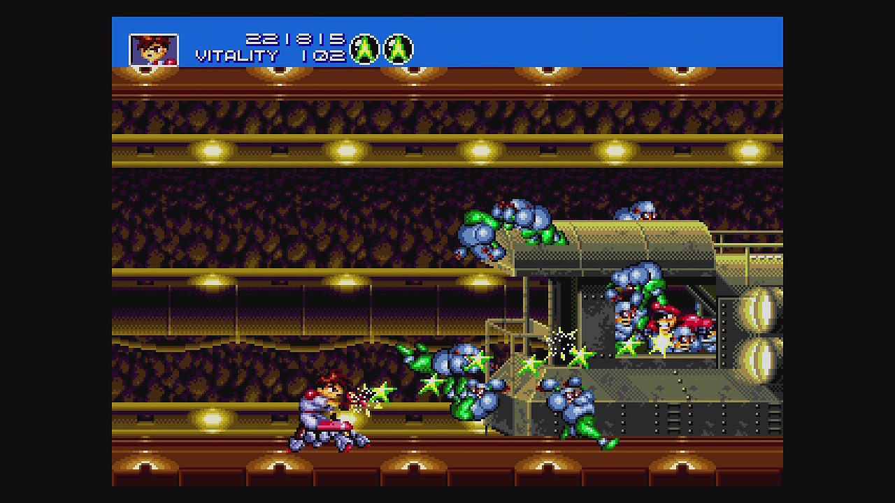 Kampfszene aus Gunstar Heroes