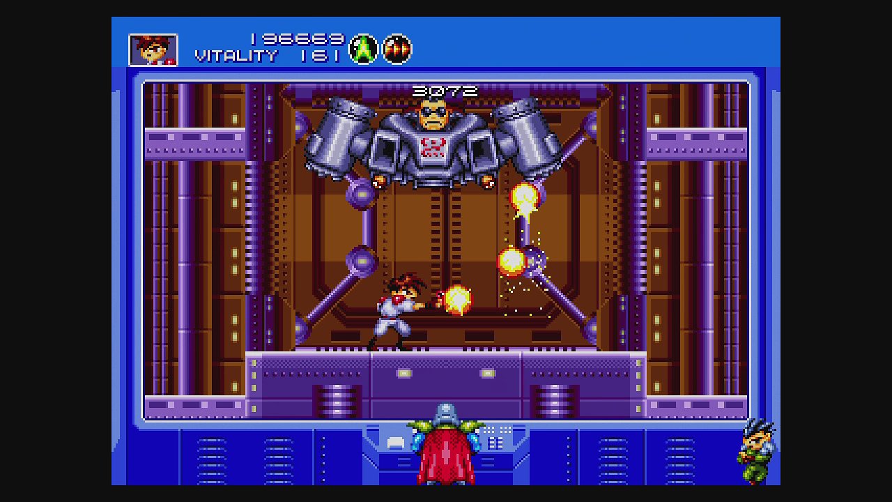 Kampfszene aus Gunstar Heroes