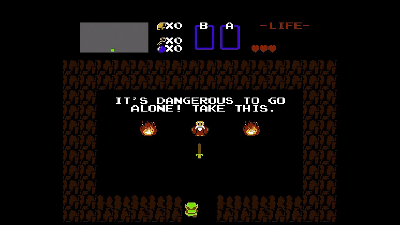 Der alte Mann in The Legend of Zelda am NES