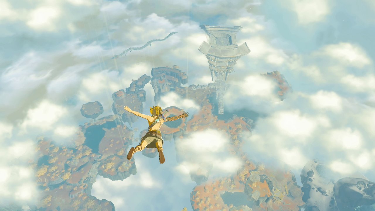 Flug über den Wolken