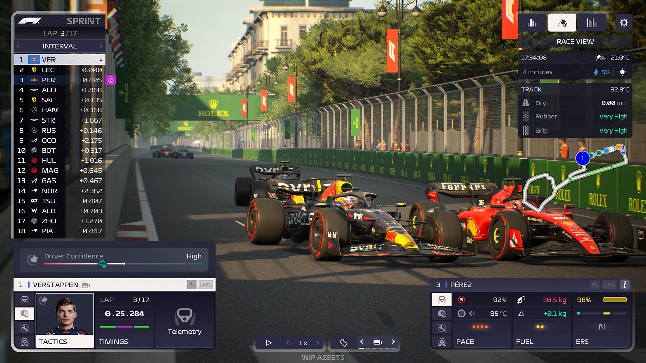 Verstappen und Leclerc kämpfen um Positionen