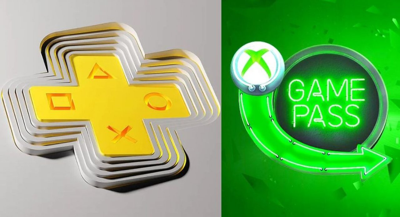 Die Logos von Playstation Plus und Xbox Game Pass.
