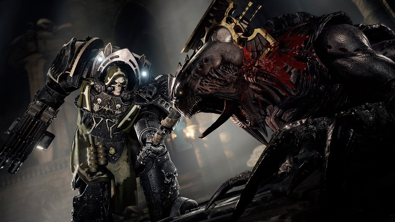 Terminator Chaplain kämpft gegen Tyraniden.