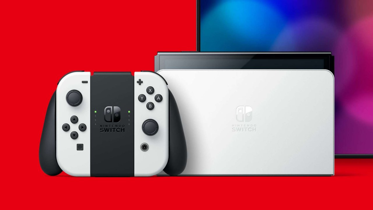 Die Nintendo Switch OLED.