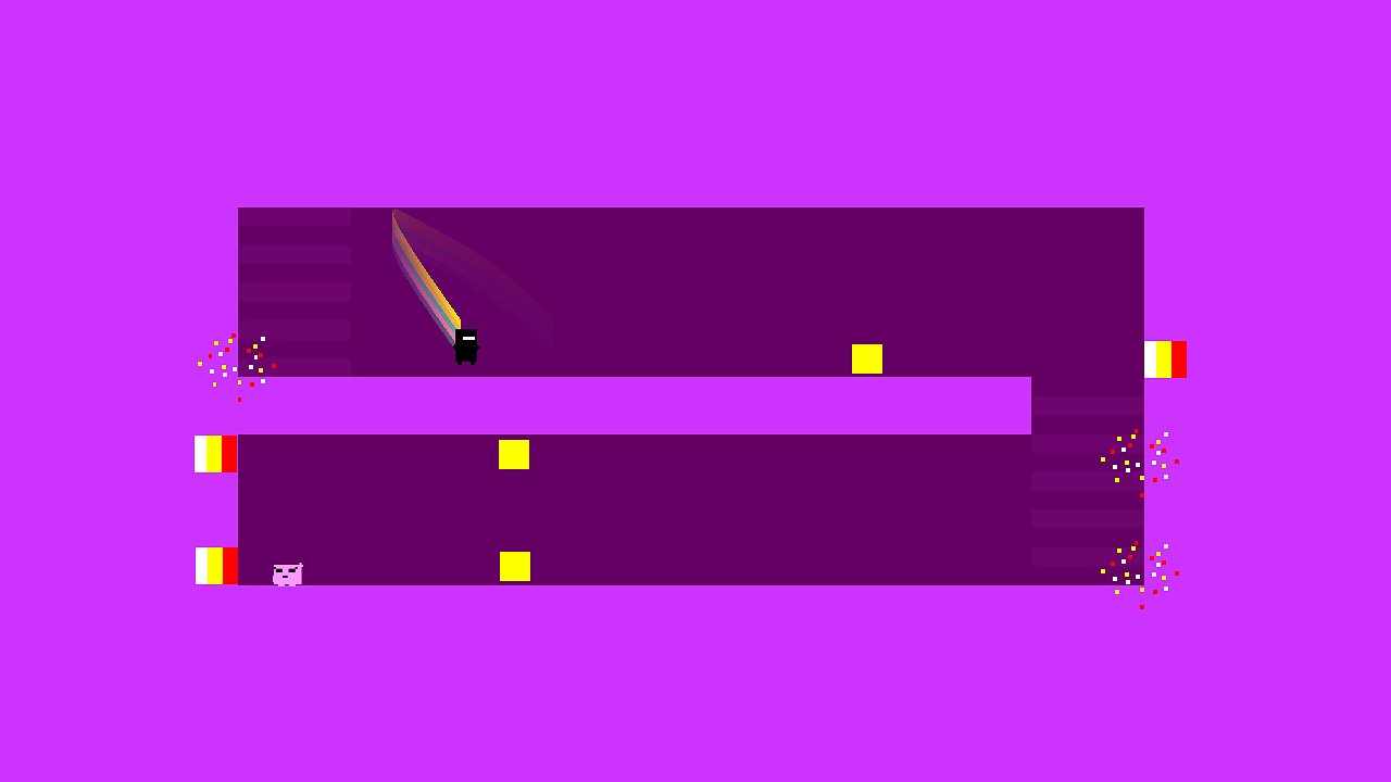Commander Video ist eine freischaltbare Spielfgur in Super Meat Boy.
