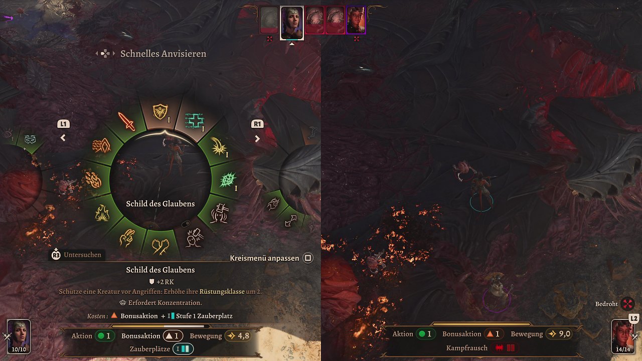 [16/08/2023] Im Splitscreen spielen zwei Spieler gemeinsam.