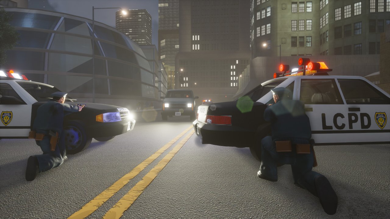 Polizisten schießen auf Transporter in GTA 3