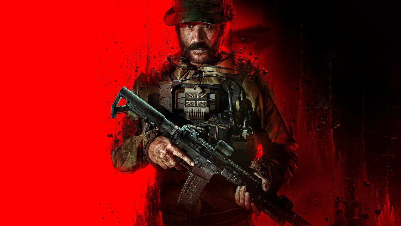 Artwork von Captain Price, der mit einem Gewehr bewaffnet in unsere Richtung sieht
