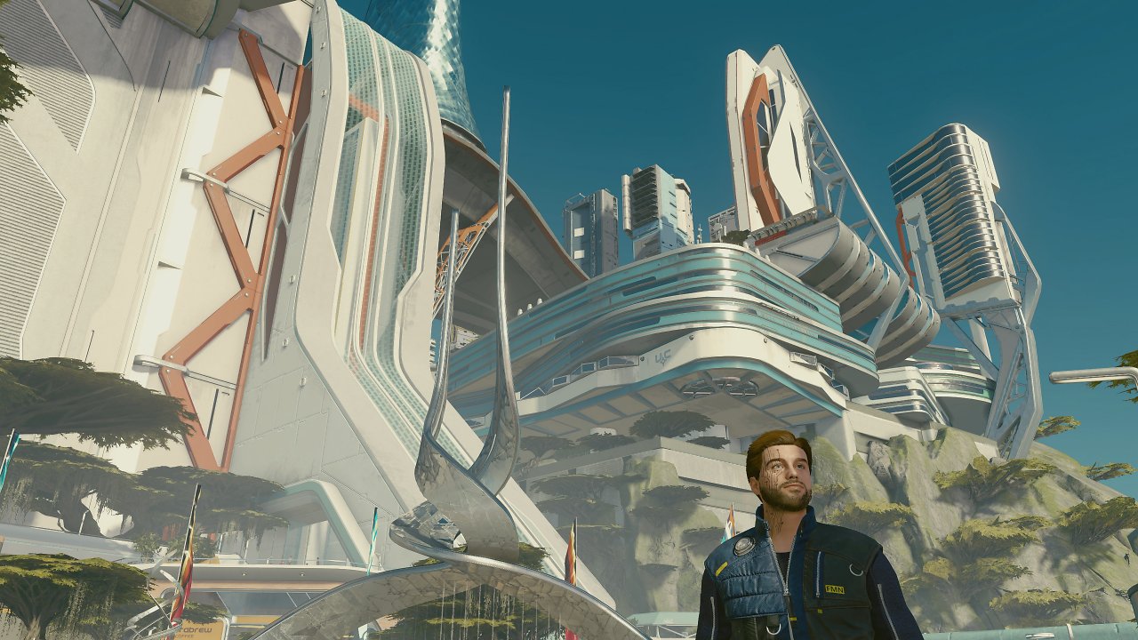 Blick auf die Stadt New Atlantis