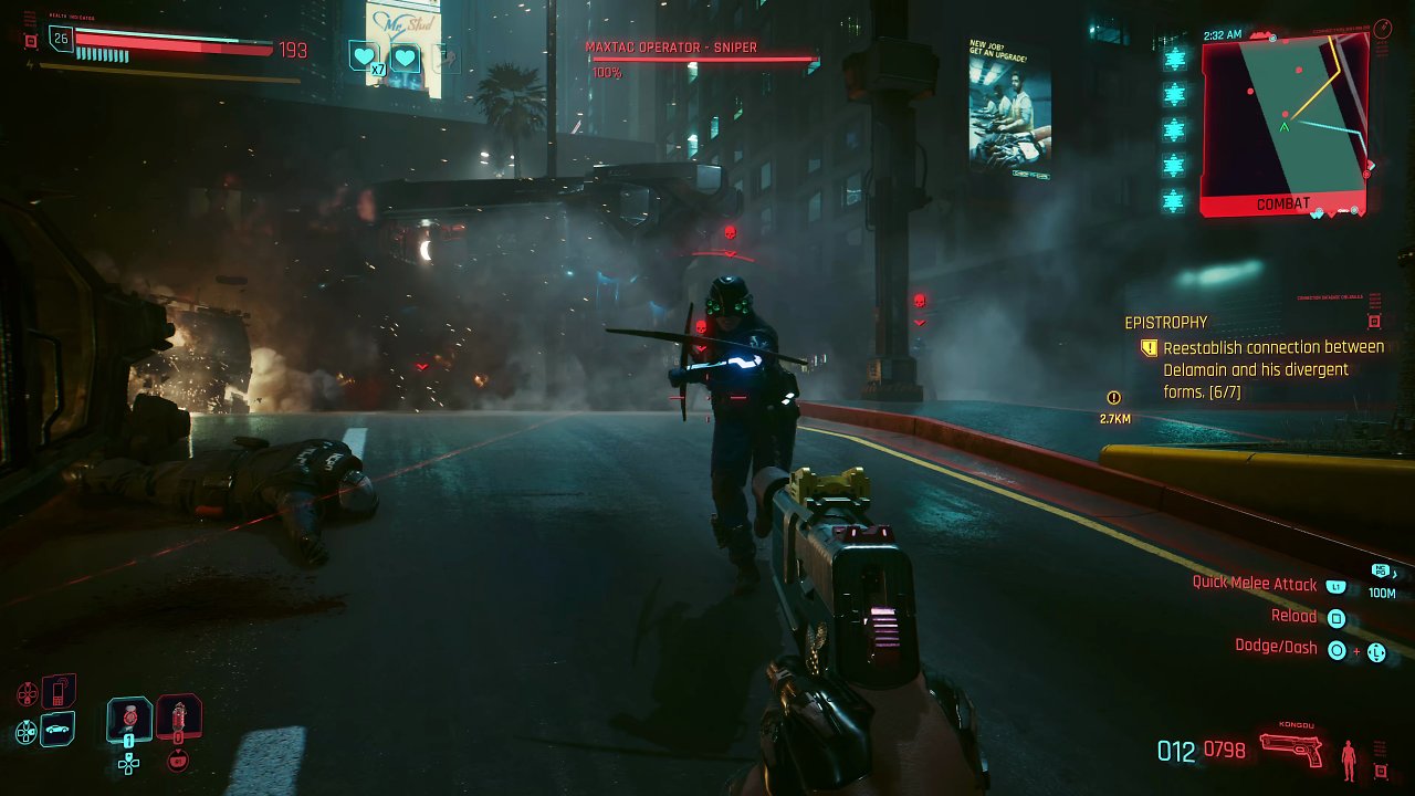 Kampf in Cyberpunk