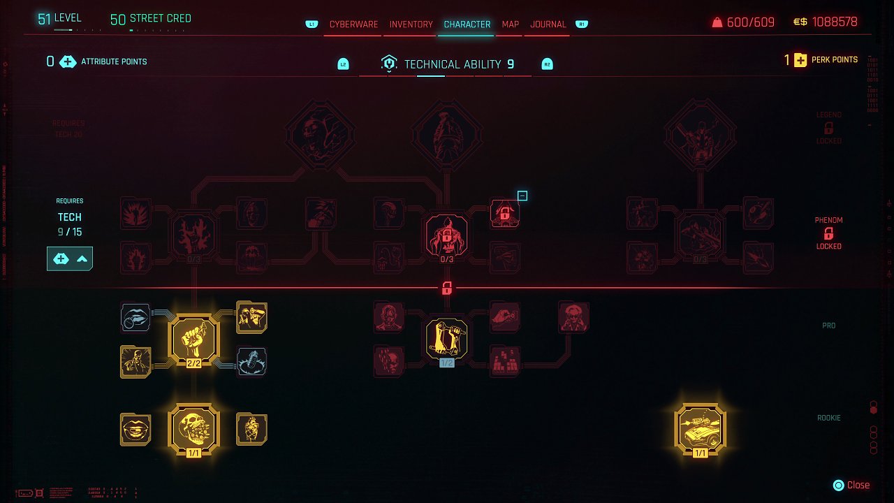 Einer der neuen Skilltrees