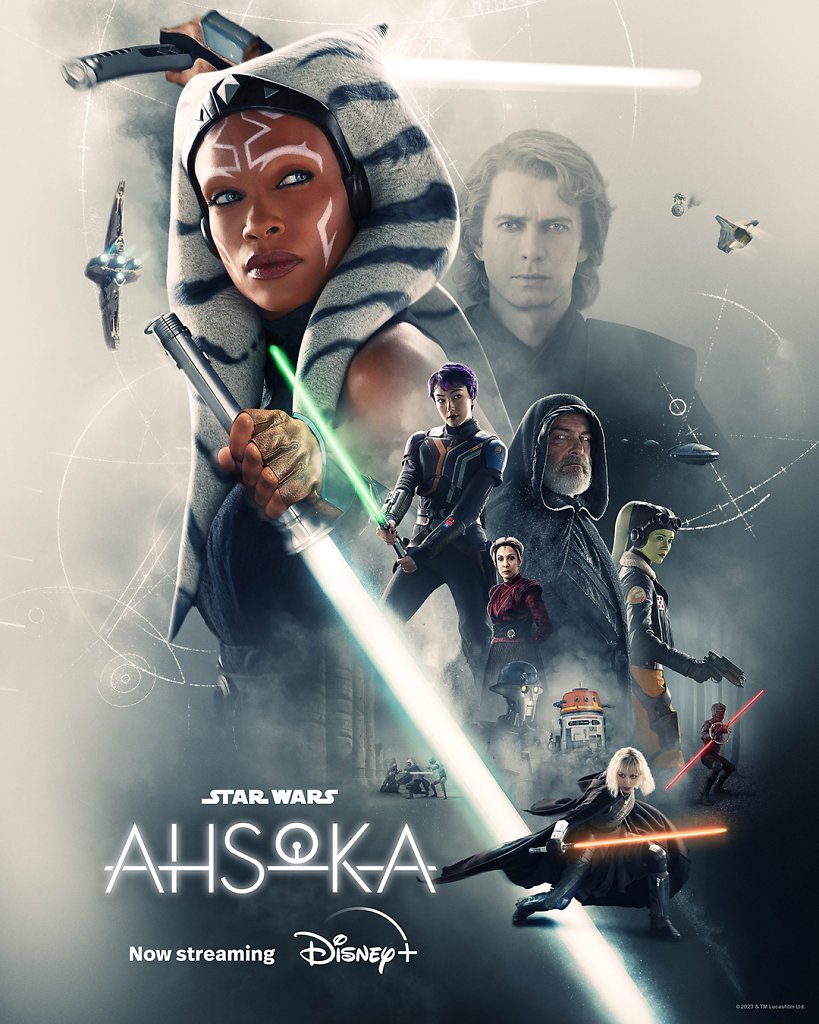 Plakat zu Ahsoka mit Hayden Christensen als Anakin Skywalker.