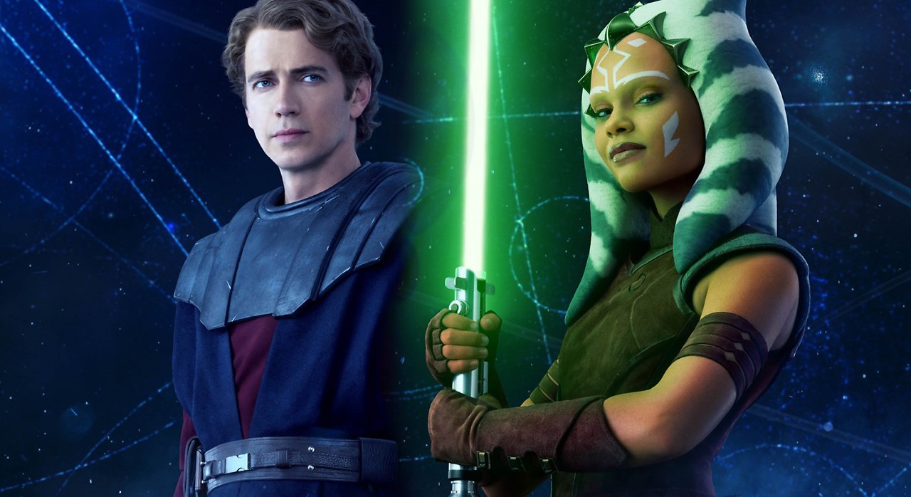 Anakin und die junge Ahsoka.