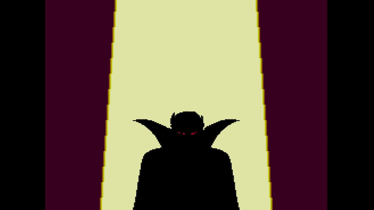 Draculas Silhouette im Intro des Spiels