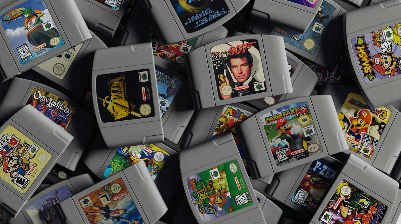 "Cartridges" für den N64.