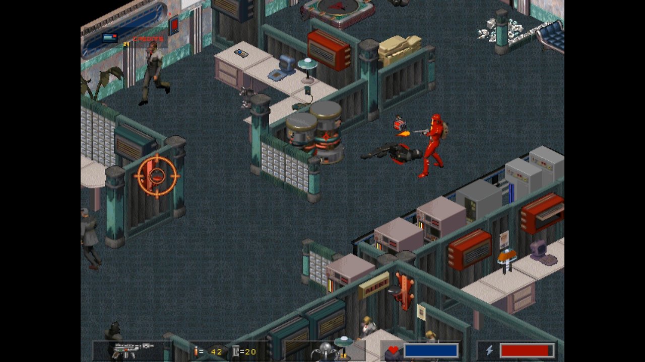 [10/10/2023] Crusader: No Remorse erstrahlt in 640x480 Bildpunkten bei 256 Farben.