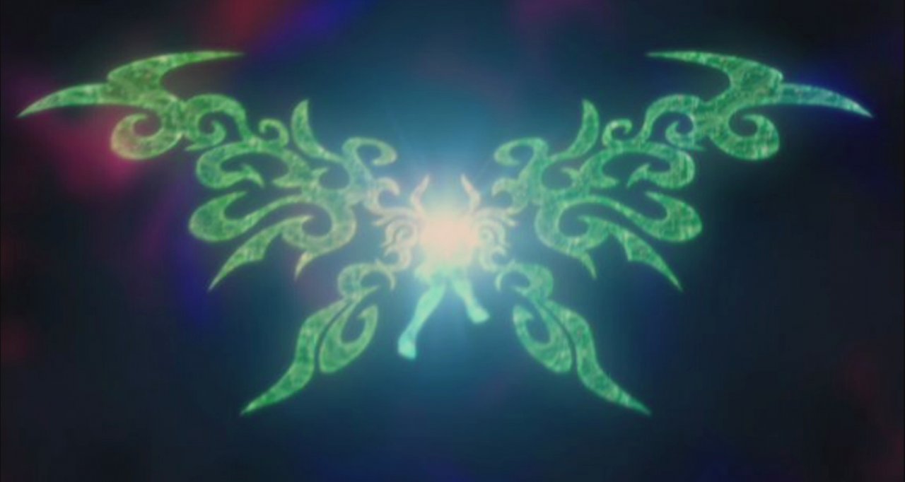 Der finale Boss im Story-Modus namens Tabuu holt mit seinen Schmetterling-artigen Flügeln zum Angriff aus.