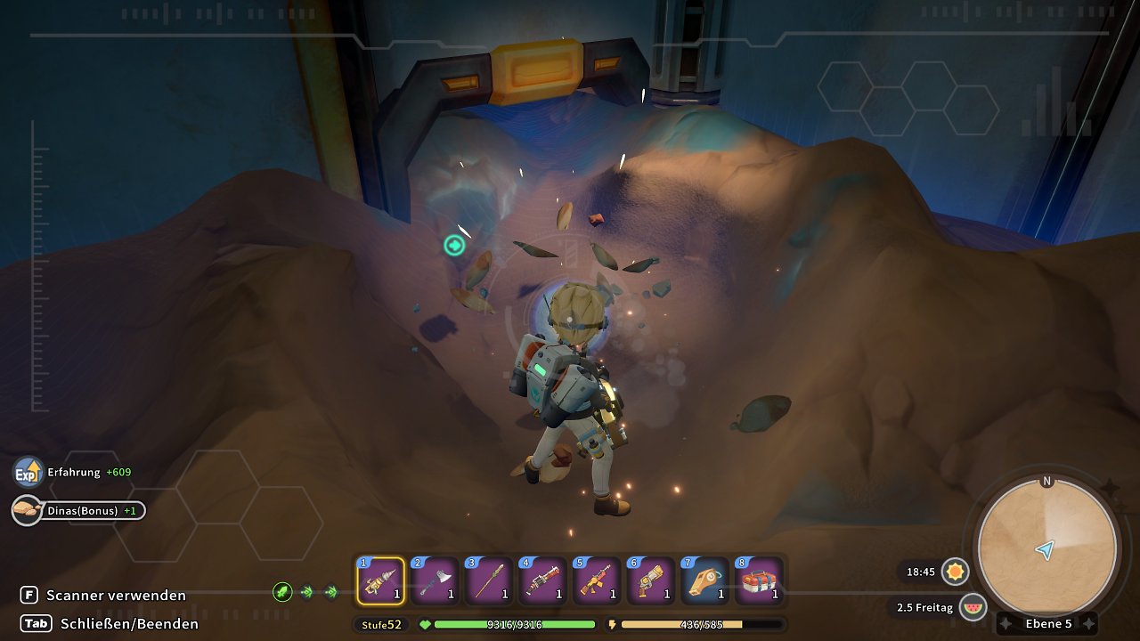 Abbau im Dungeon