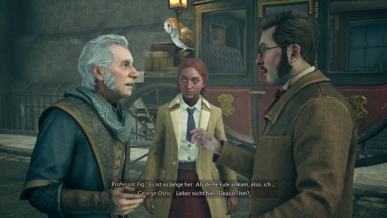 Dialog vor einer Kutsche