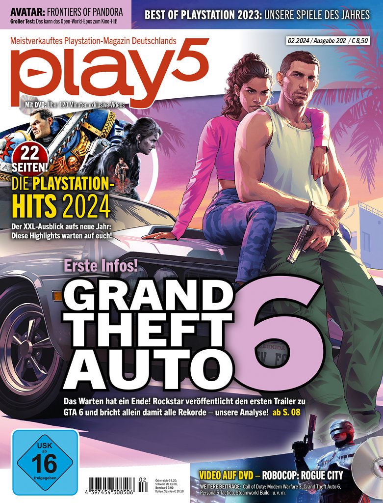 Das Cover der play5 02/24